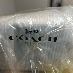 Coach sporty leather blue tote